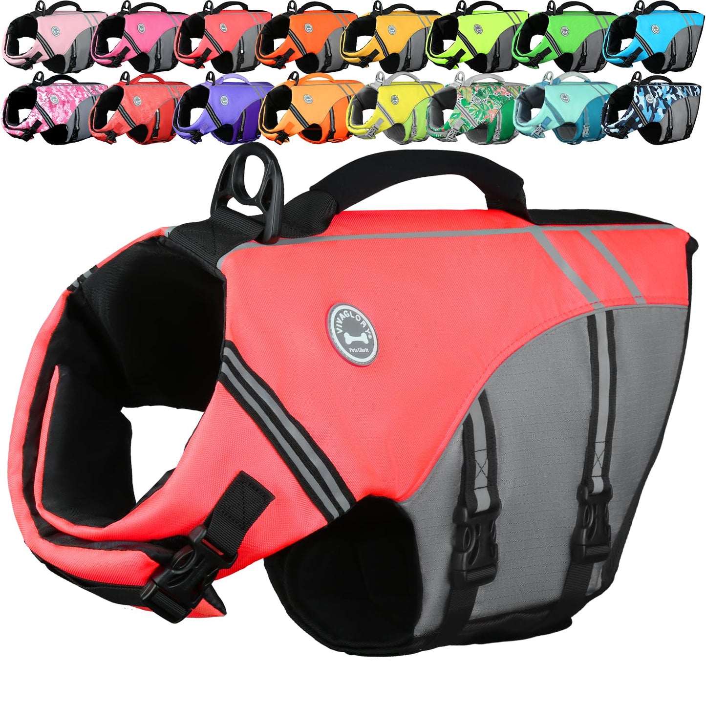 Dog Life Jacket with Sporty Lightweight Design