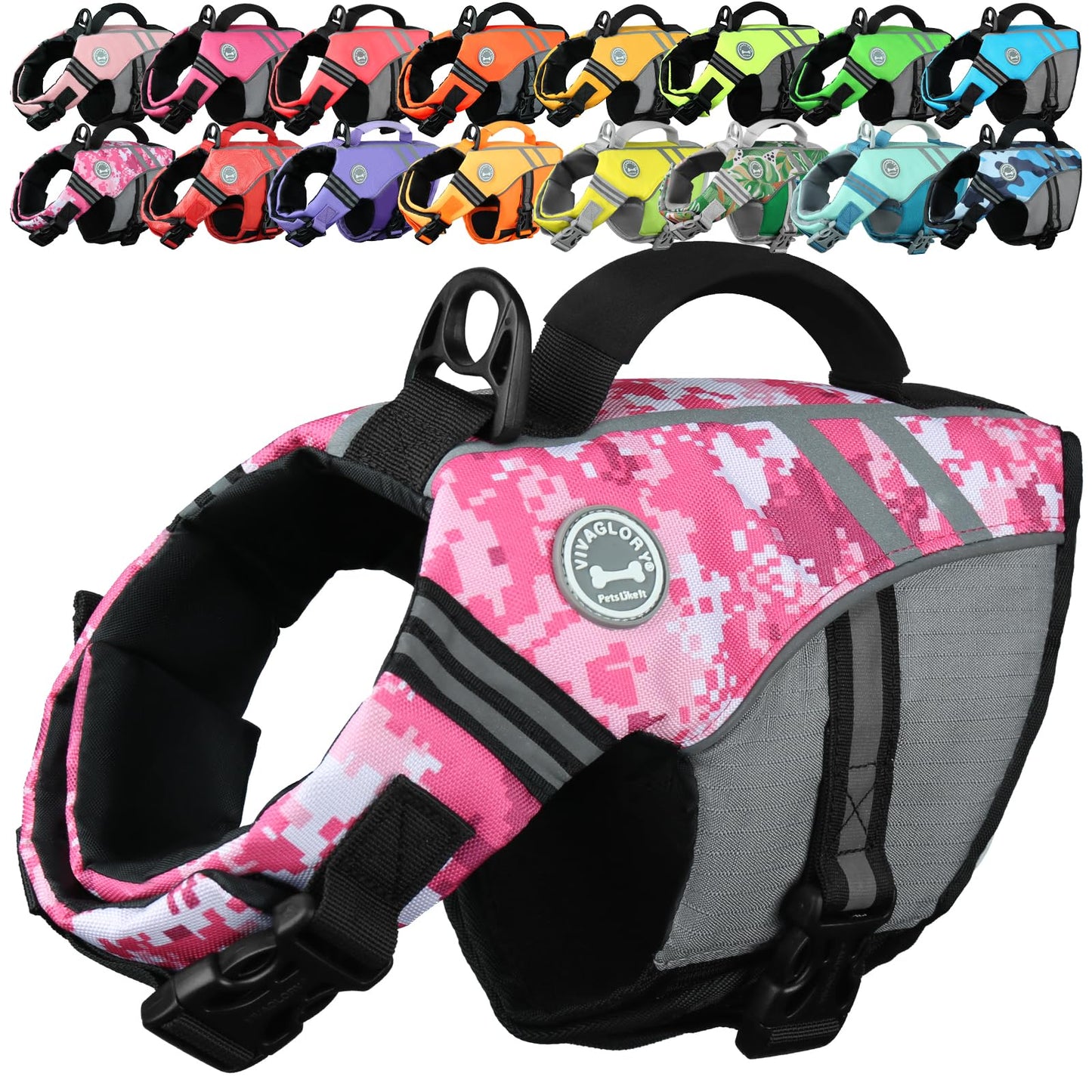 Dog Life Jacket with Sporty Lightweight Design