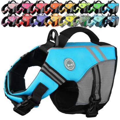 Dog Life Jacket with Sporty Lightweight Design