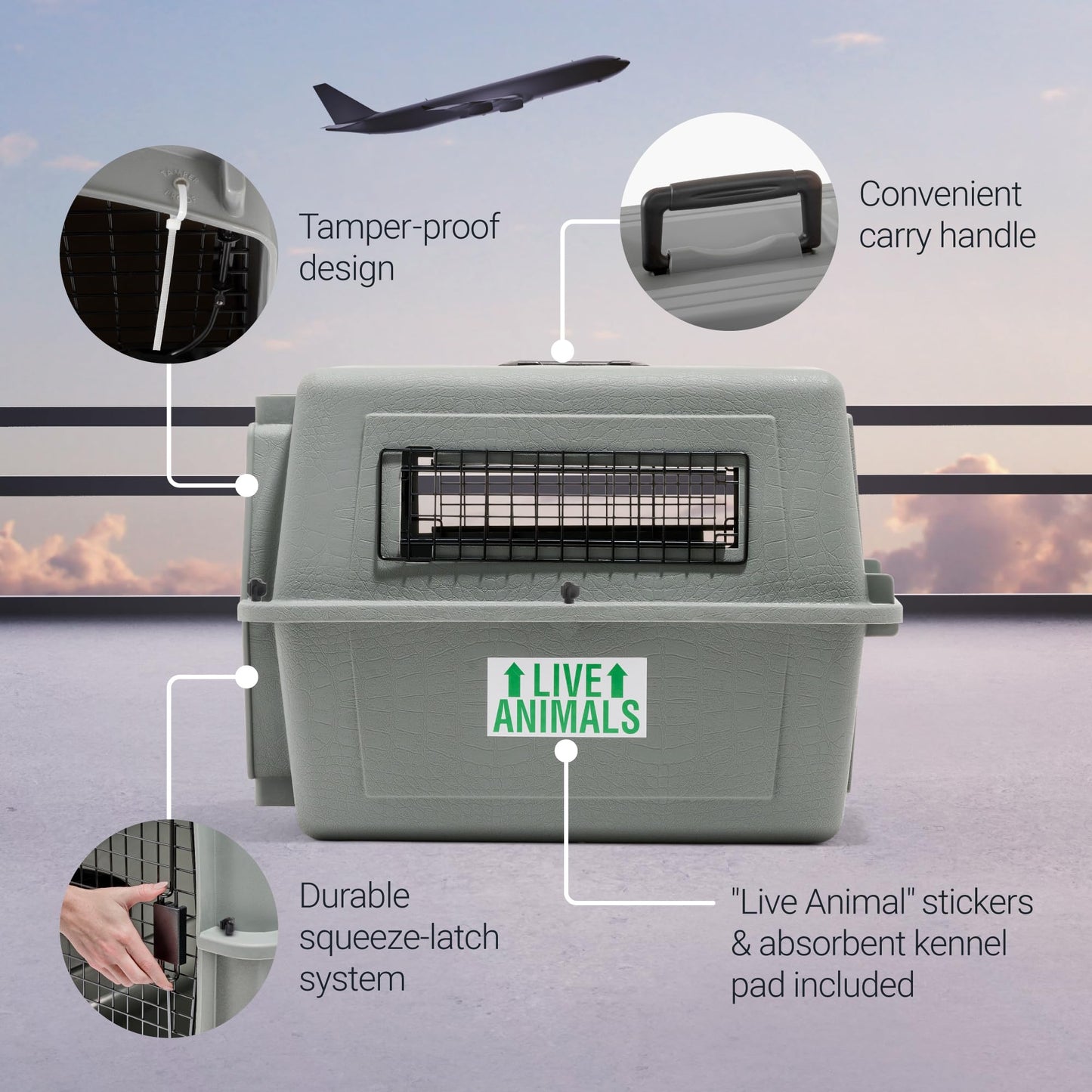 Petmate Sky Kennel IATA Compliant Dog Kennels