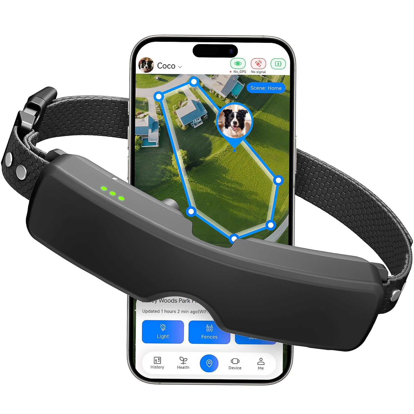 GPS Dog Fence Collar with Wireless App Control