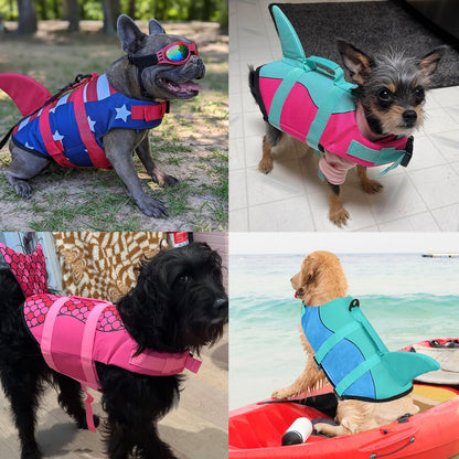 Dog Life Jacket with High Buoyancy Ripstop Design