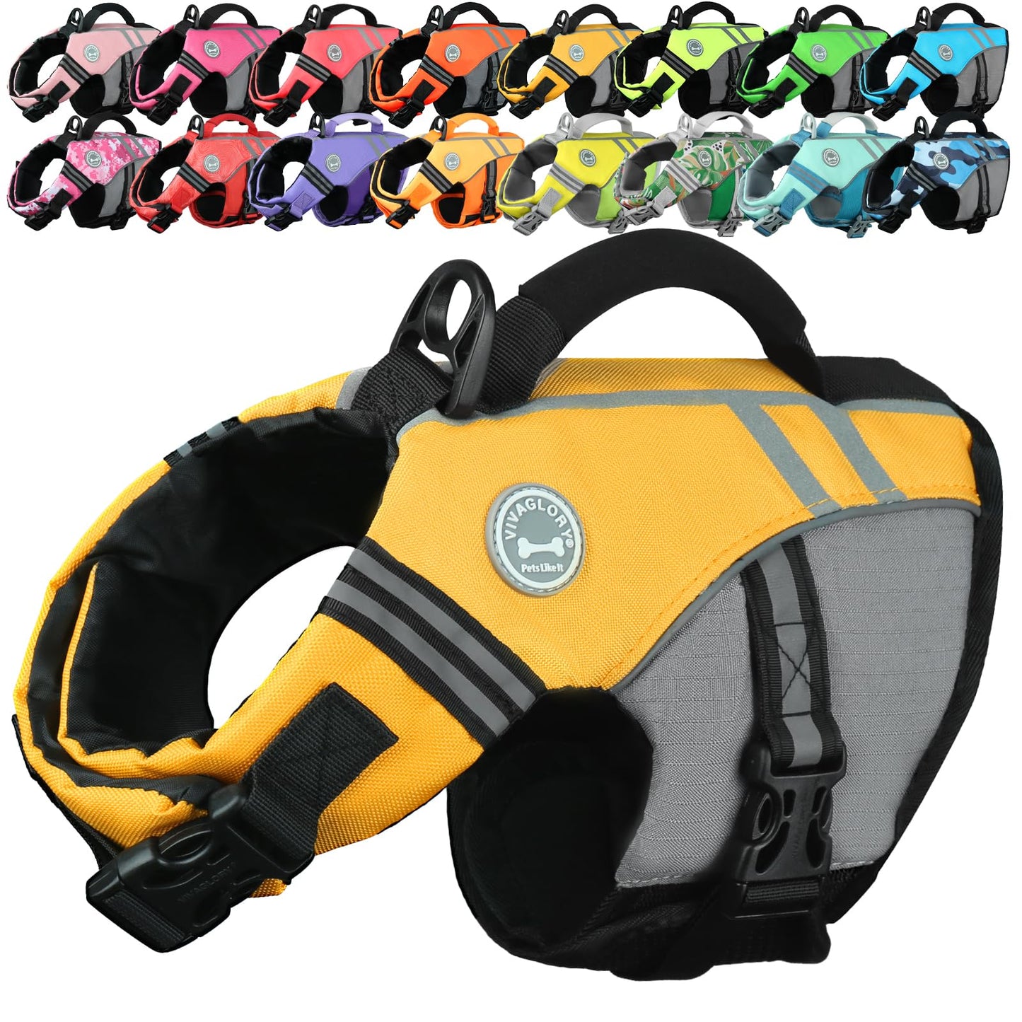 Dog Life Jacket with Sporty Lightweight Design
