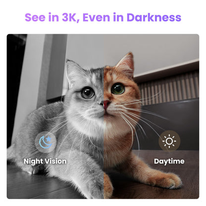 3K Robot Pet Camera with Smart Indoor Monitoring