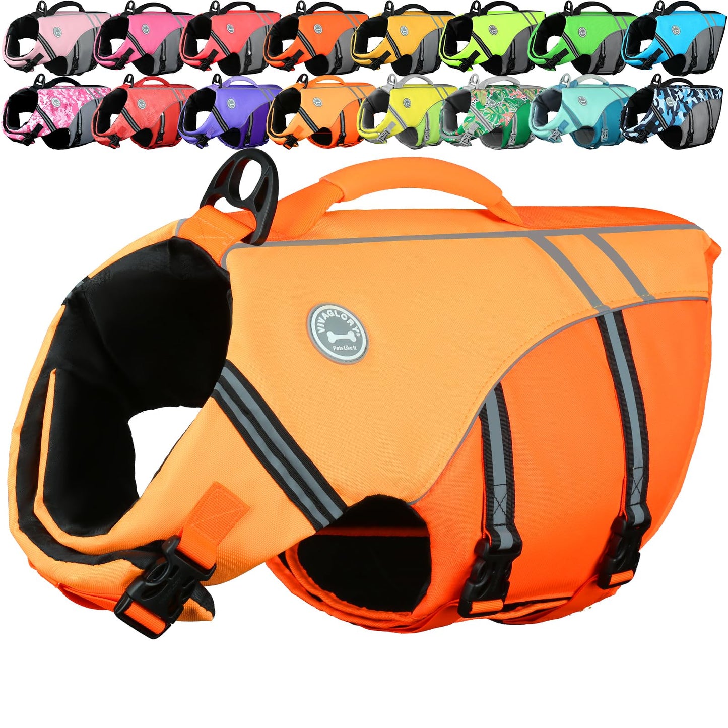 Dog Life Jacket with Sporty Lightweight Design