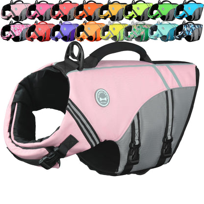 Dog Life Jacket with Sporty Lightweight Design